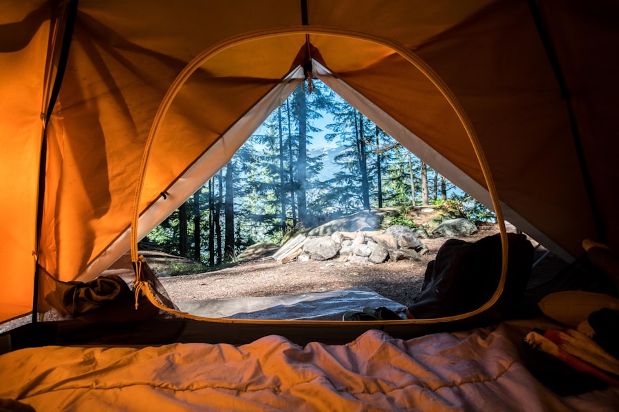 Basecamp tent in snow